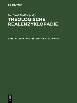 cover image of Chlodwig--Dionysius Areopagita